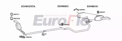 Система выпуска ОГ EuroFlo VWGOLP19D 1001A